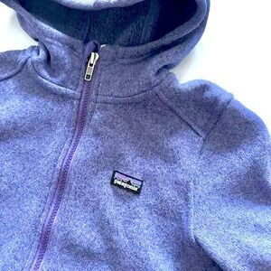Patagonia Kids Purple Fleece Hoodie
